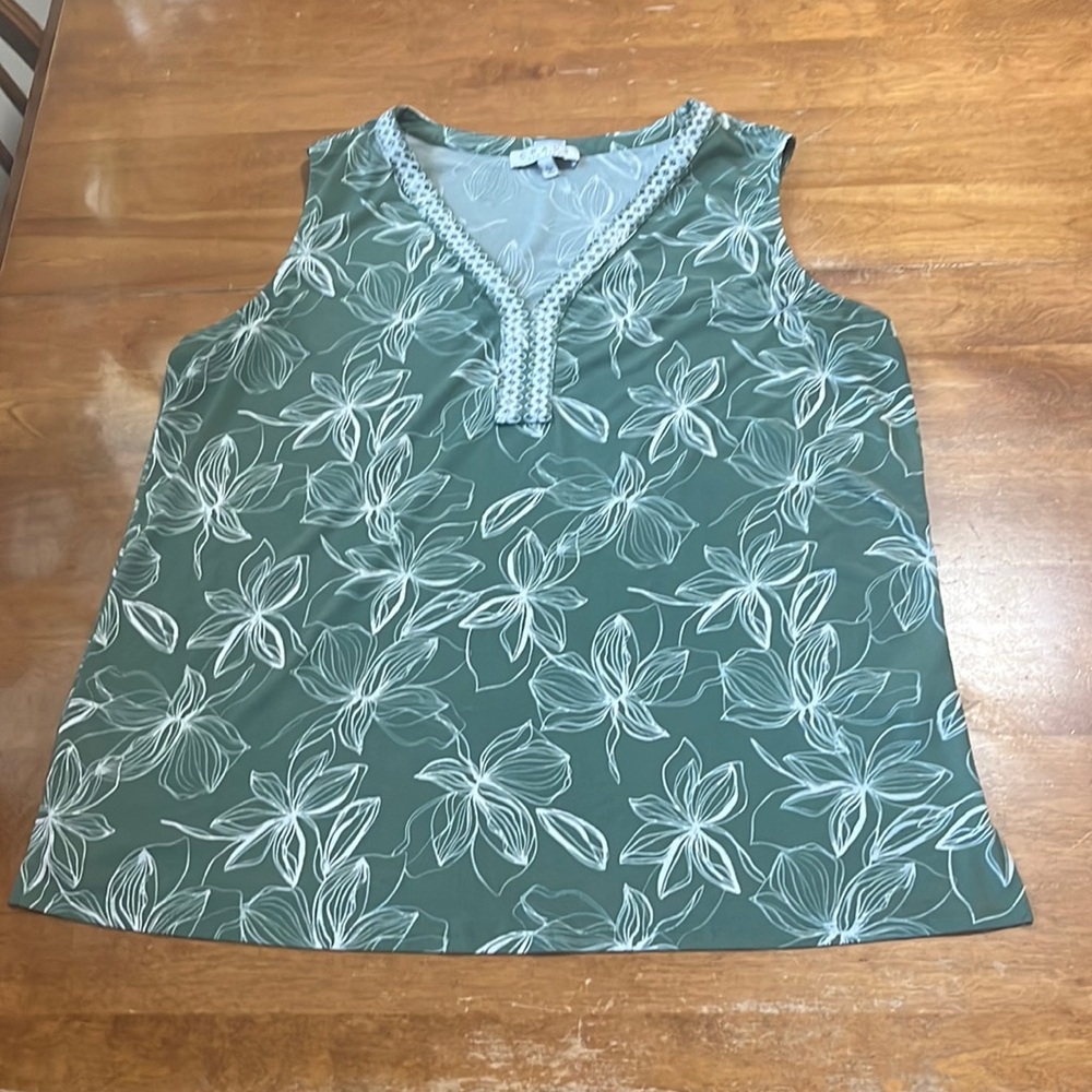 Chaus Flowered Tank Top